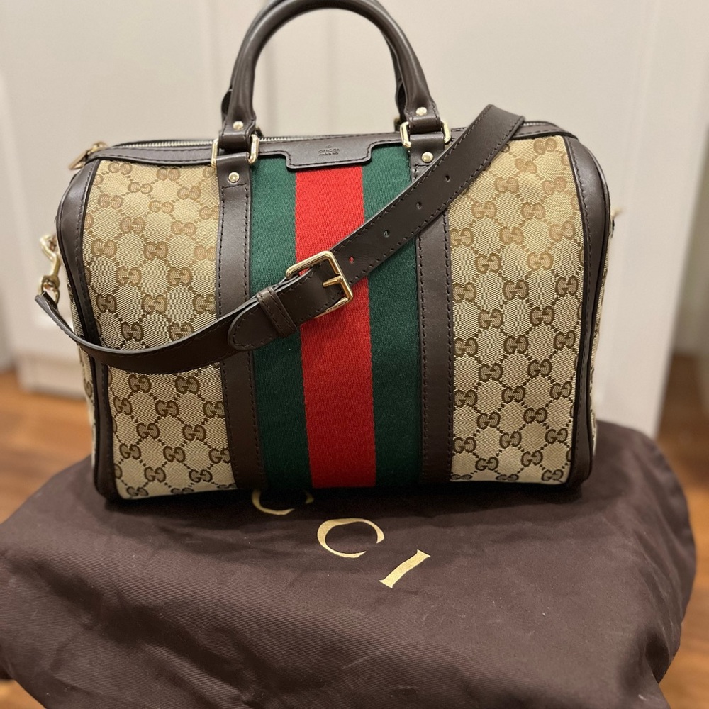 Gucci Monogram Canvas Duffel Bag